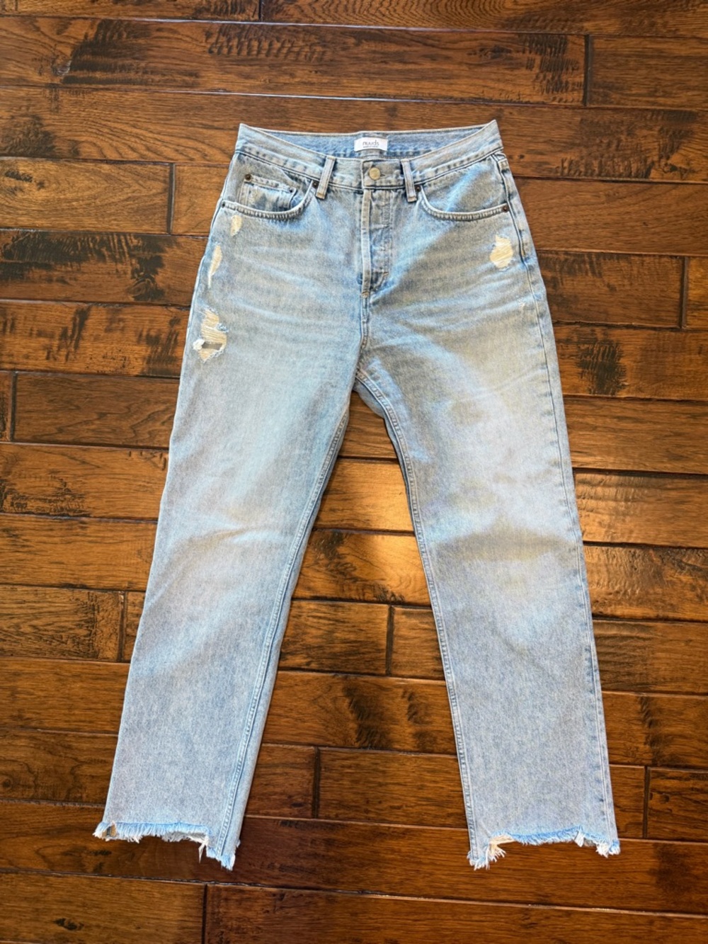Light Blue Distressed Nuuds Jeans